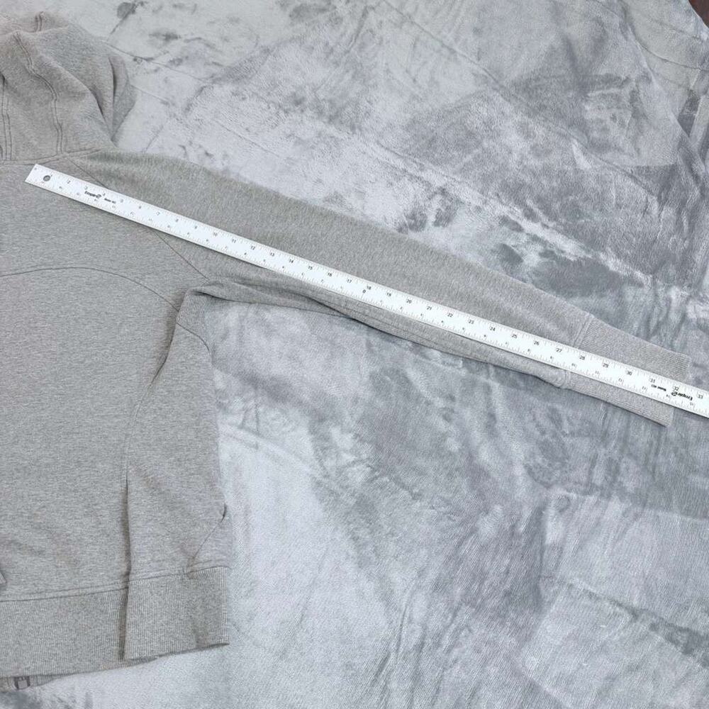 Athleta Sweater Womens Sz M Grey Hoodie Full Zip Fleece Scuba Thumbhole Ladies - Picture 10 of 14